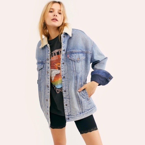 levi's fleece lined jean jacket
